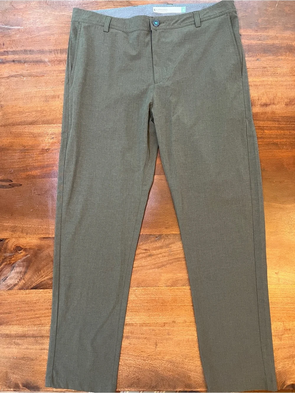 LINKSOUL 5-Pocket Golf Pants Men's Size 36R Forest Green Performance